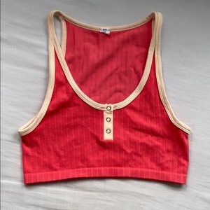 Forever 21 ribbed cropped tank top